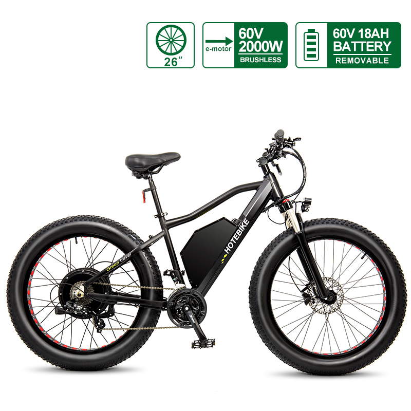 60V 2000W fat tire electric chopper bike A7AT26