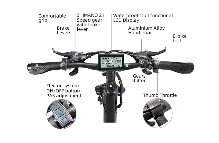 27.5 inch Electric Mountain Bikes for Sale 36V 250W Specialized Electric Mountain Bike A6AH26 36V 10AH Battery Electric Bike - Mountain Electric Bike - 3
