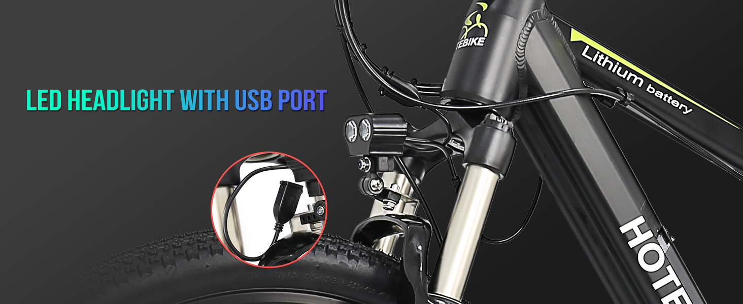 HOTEBIKE Electric Bicycles for Adults With Removable Battery - City Electric Bike - 11