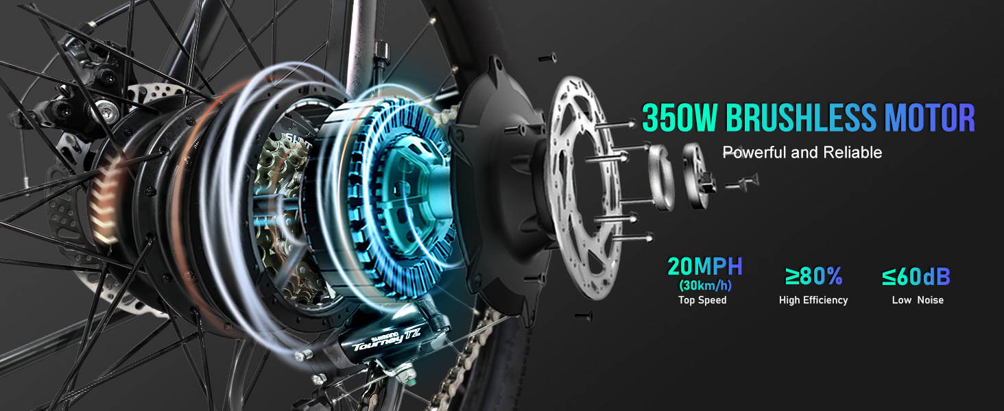 HOTEBIKE Electric Bicycles for Adults With Removable Battery - City Electric Bike - 2