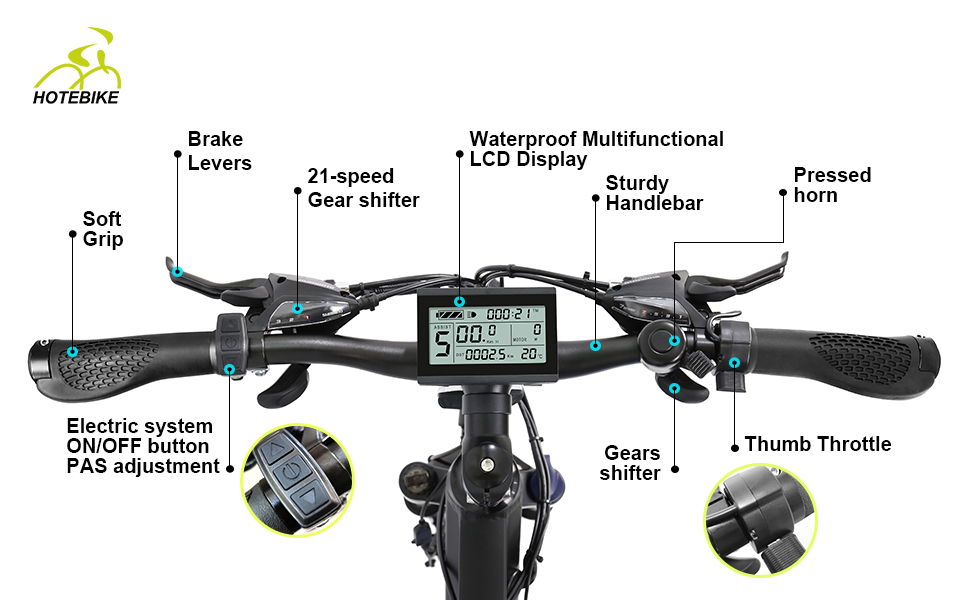 Electric Mountain Bike 27.5 Inch Frame 36V Hidden Battery 350W - City Electric Bike - 11