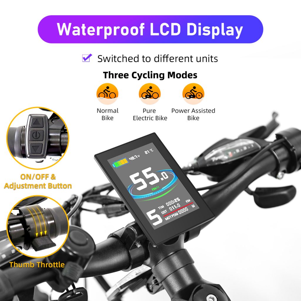 2000W  Fat Tire Electric Bike With Double Shoulder Downhill Bike Fork Suspension - blog - 2