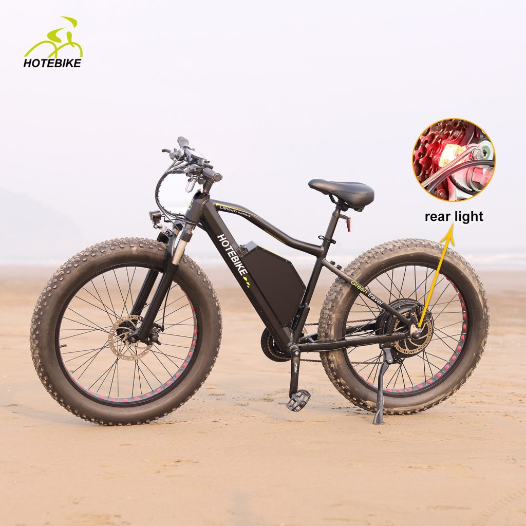 2000W  Fat Tire Electric Bike With Double Shoulder Downhill Bike Fork Suspension - blog - 3
