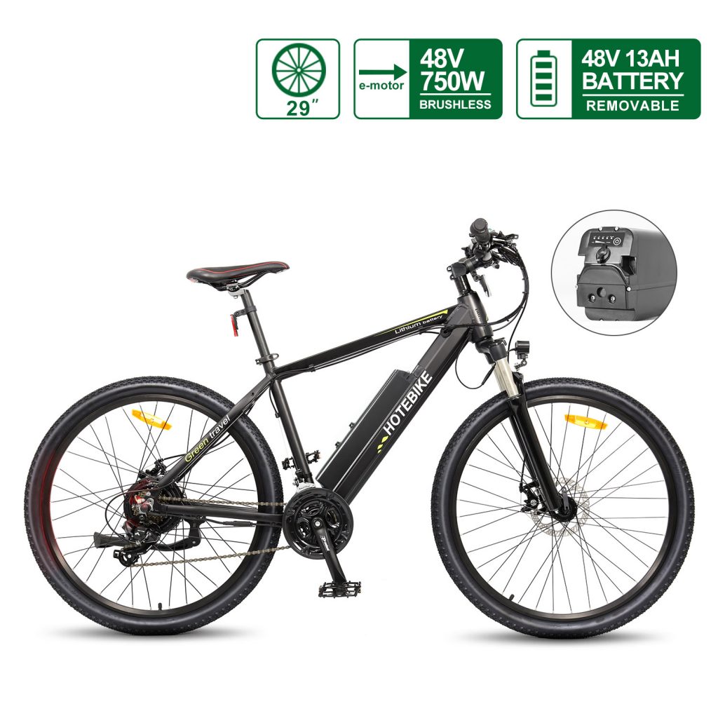 29 Inch 48V Electric Mountain Bike With 24 Shimano Speed gears