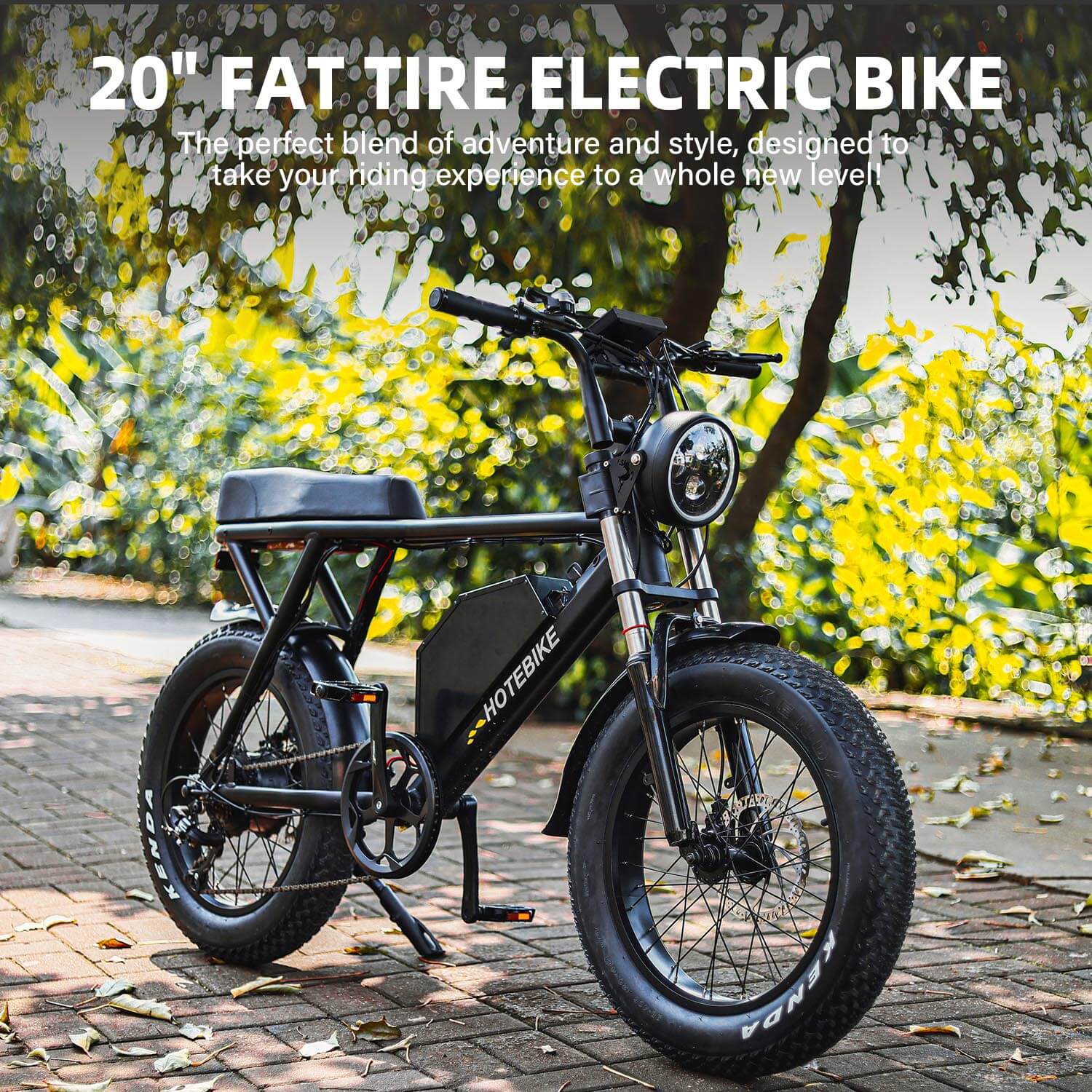 Electric Bike for Adults 1000W Motor 20″ Fat Tire Ebike 30MPH Electric Dirt Bikes