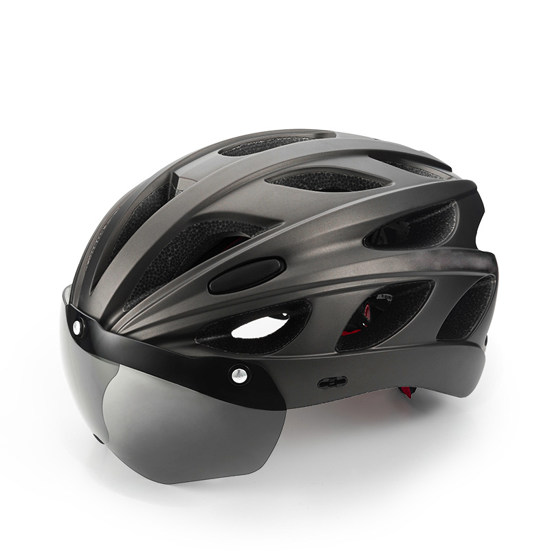 Bicycle Helmet Integrally-molded Bike Helmet Removable Lens