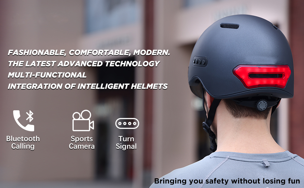 Adult Bike Helmets with Sports Camera Bluetooth Smart Helmet - Cycling Helmet - 1