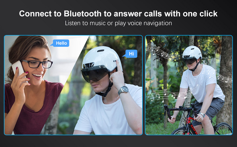 Adult Bike Helmets with Sports Camera Bluetooth Smart Helmet - Cycling Helmet - 2