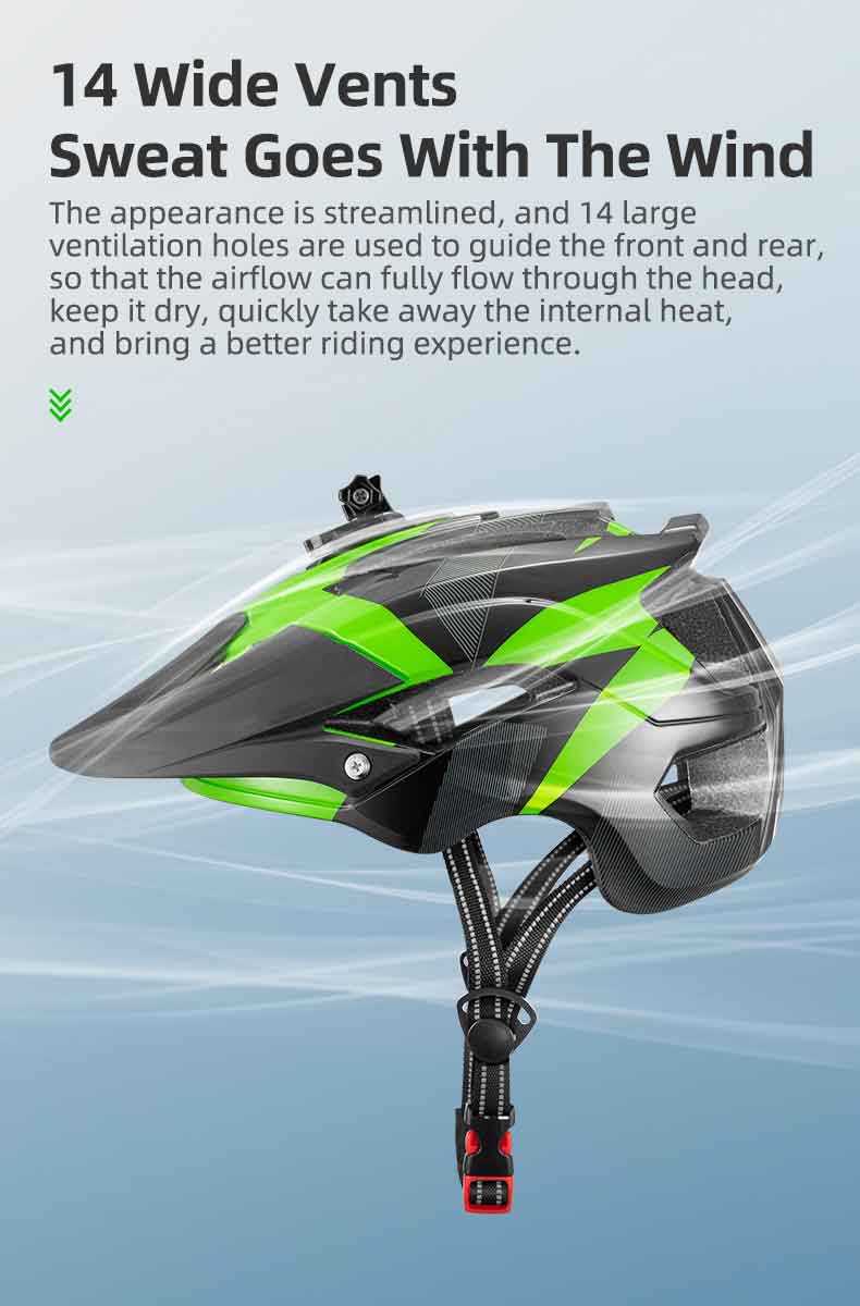 Bike Helmet Gopro Holder Rear Light Helmet - Cycling Helmet - 10
