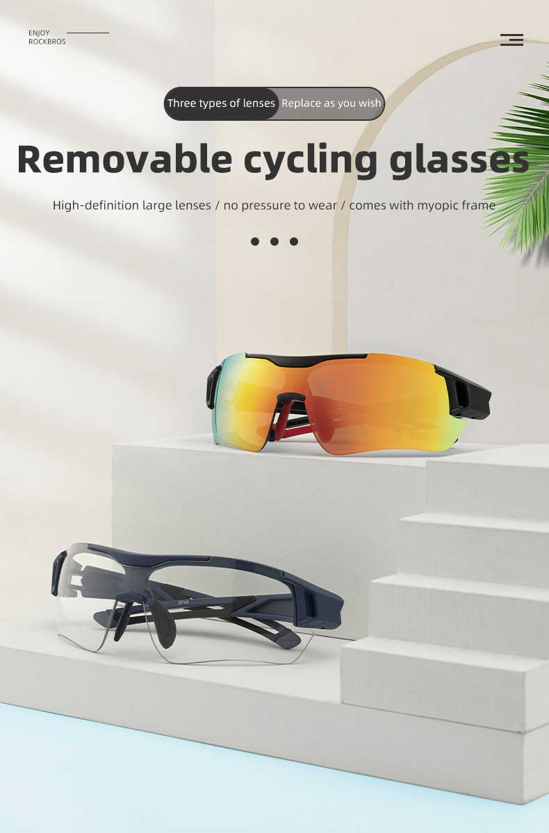 Polarized Cycling Glasses Sports Sunglasses Riding Protection Goggles - Cycling Glasses - 2