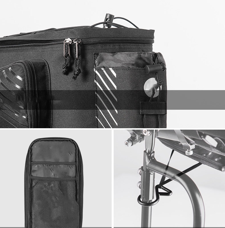 Bicycle Bag Storage  Luggage Saddle Shoulder Bag 13L Maximum Capacity - Bicycle Bag - 3