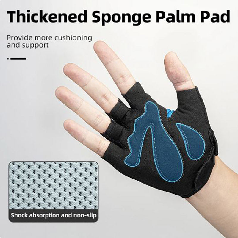 Half Finger Men's Cycling Gloves Breathable Summer MTB Mountain Outdoor Fitness Gloves - Glove - 4