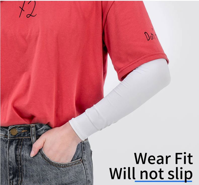 Ice Silk Cycling Sleeves Arm Warmers Sun Protection UV Running Arm Sleeves - Arm&Leg Sleeves - 5