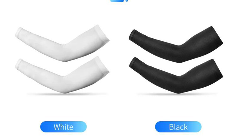 Ice Silk Cycling Sleeves Arm Warmers Sun Protection UV Running Arm Sleeves - Arm&Leg Sleeves - 2