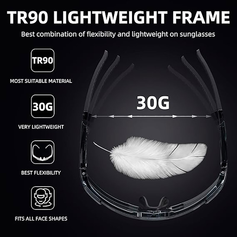 Photochromic Clear Cycling Glasses for Men Women UV Protection - Cycling Glasses - 8