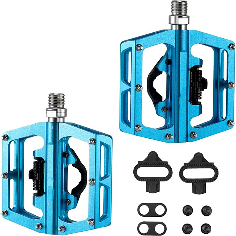 SPD Mountain cycling pedal types Sealed Clipless Aluminum Pedals with Cleats
