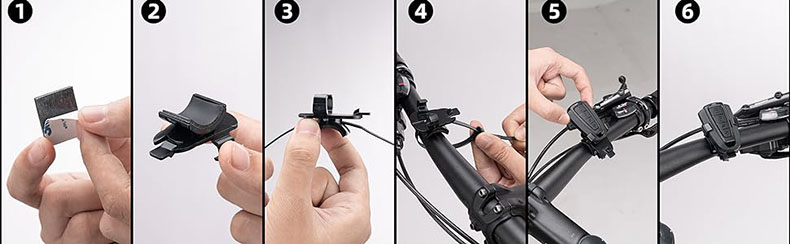 115dB Bell for Bike Alarm with Remote Wireless Waterproof Vibration Motion Sensor - Bike Bell & Horn - 5