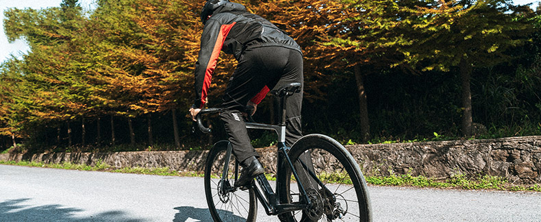 Cycle Pants for Men Windproof Thermal Fleece Winter Athletic Bike Pants - Clothes - 1