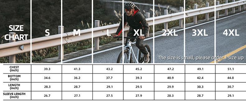 Cycling Jacket Mens Winter Jackets Thermal Windproof Cycling Clothing Black - Clothes - 8
