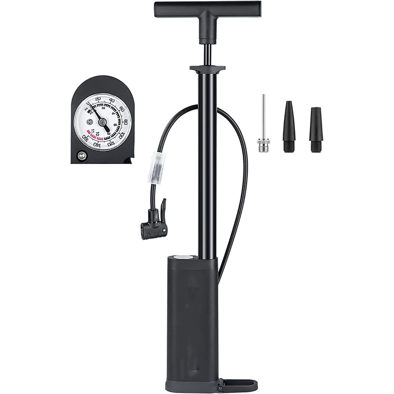 Electric Bike Pump with Gauge 160psi High-Pressure with Both Presta and Schrader Valves