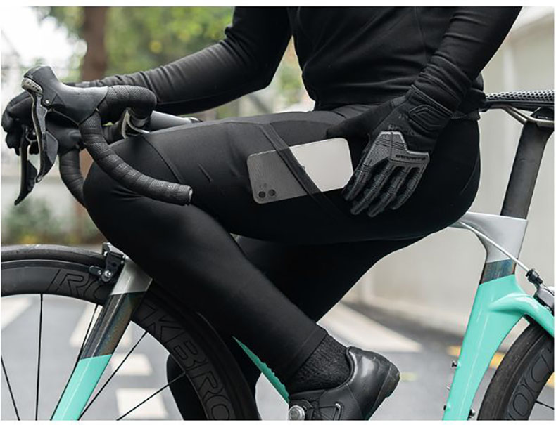 Winter Men's cycling pants padding Fleece Lined with Pockets - Clothes - 5