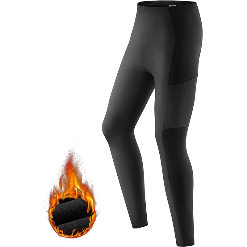 Winter Men’s cycling pants padding Fleece Lined with Pockets