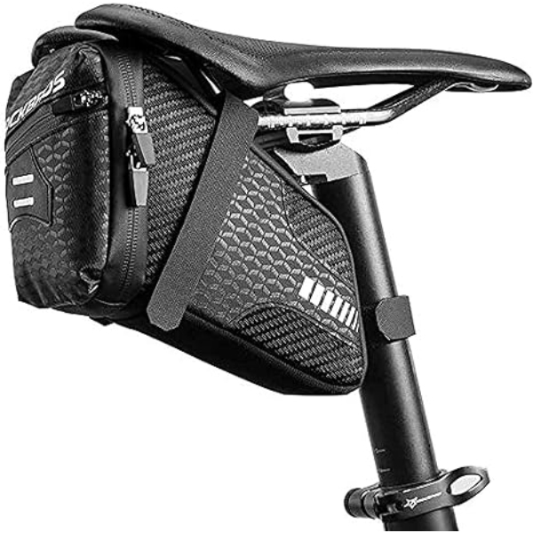 Bicycle Storage Bags 1.5L Storage Pouch with Reflective Strap