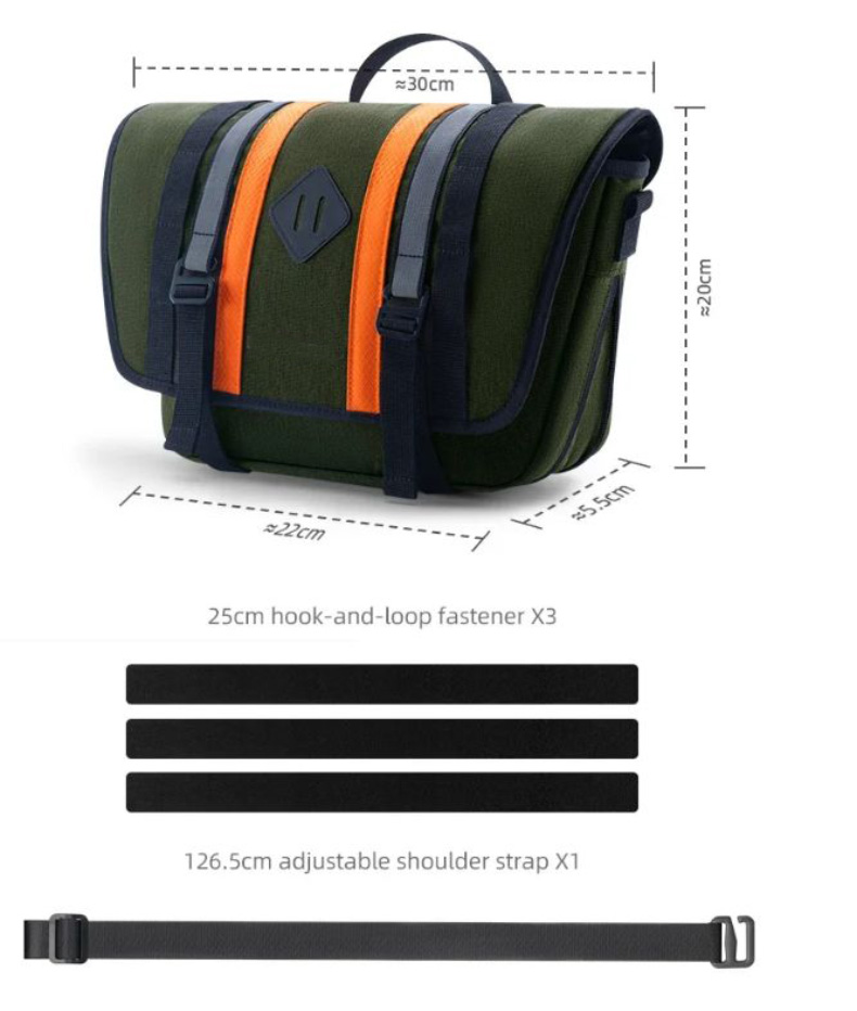 Bike Front Bag 4L Large Capacity Portable Front Tube Bag - Bicycle Bag - 1